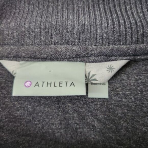 Athleta Full Zip Hiking Mid Layer Coat Jacket Dark Gray Size Small - Picture 8 of 8